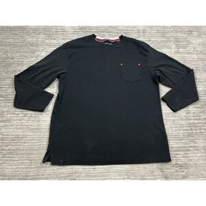 Craft + Flow Shirt Mens‎ Large Black Long Sleeve Cotton Blend Pocket